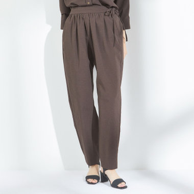 【BL】【春夏】パンツ/ブラウン/ジャージー素材//※裾上げ済み仕様