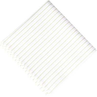 【発送在庫あり】【日本製】ハンカチ/コットン(綿)100%/ホワイト×グリーンストライプ