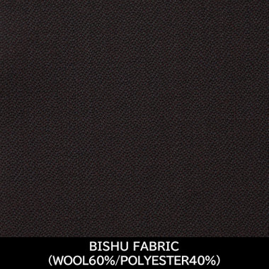 【国内縫製】【MEN'S】【パターンオーダー】【KSW】【秋冬】スーツ/ダークブラウン×シャドーストライプ/BISHU FABRIC (WOOL60%/POLYESTER40%)
