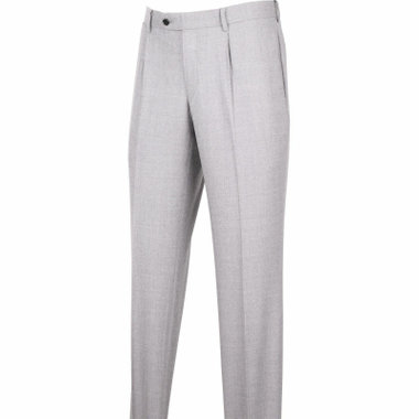 【WEB限定/OUTLET/汚れ・キズ等有】【WEB限定/OUTLET】【CLASSICO TAPERED】【秋冬】ウールブレンドパンツ 1タック/ライトグレー※裾直し必要