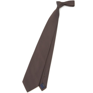 【SILVER LINE】コットンシルクリッド系ネクタイ 8.0cm幅/ブラウン