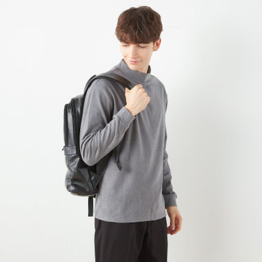  【RBC/長袖】ピーチフェイスモック/グレー