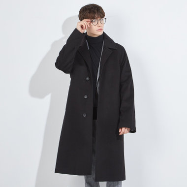 SL】ウールカシミヤブレンドコート/ブラック（SLJ2602-10_X