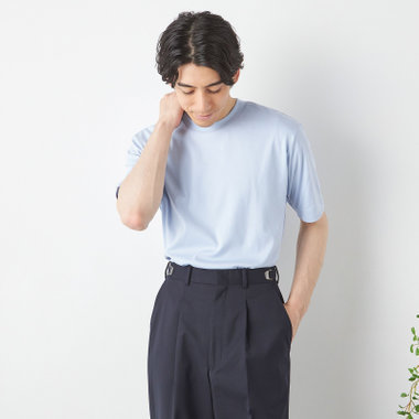 【発送在庫あり】【スーツ屋が作った】BIZ Tシャツ/ブルー