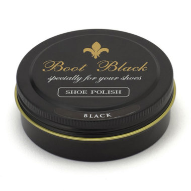 【Boot Black】 ツヤ革靴専用缶入りクリーム＜ブラック＞