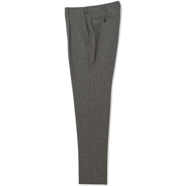 【5DAYS CLOSET】【RBC】【秋冬】TUMUGITO 1タックテーパードパンツ セットアップ対応/ グレー×ツイル /ウエストムーブ /ウォッシャブル ※裾上げ必要