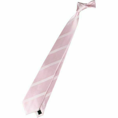 【SILVER LINE】シルクストライプ 慶事対応 ネクタイ 8.0cm幅/ピンク