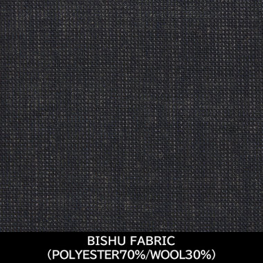 【国内縫製】【MEN'S】【パターンオーダー】【SKINNY】【春夏】スーツ/ネイビー/BISHU FABRIC (POLYESTER70% WOOL30%)