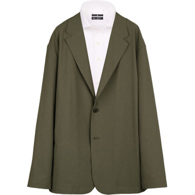 【WEB限定/OUTLET/汚れ・キズ等有】【RBC】【春夏】オーバーサイズ2釦ジャケット/カーキ/RIRANCHA