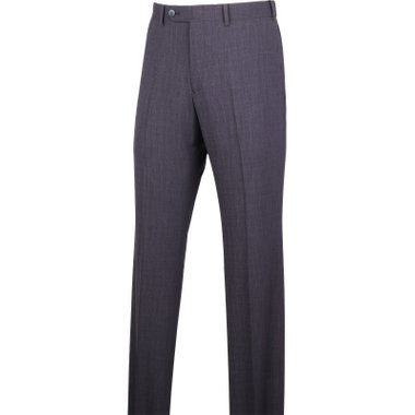 【SLIM TAPERED】【春夏】0タックテーパードパンツ/ネイビー×ブッチャー/ウエストムーブ/ウォッシャブル/撥水/4S