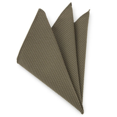 シアサッカーポケットチーフ/カーキ