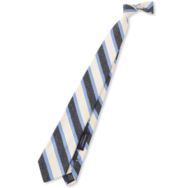 【SILVER LINE】シルクストライプネクタイ 8.5cm幅/ネイビー×ホワイト/Finest fabrics by COMO ITALY