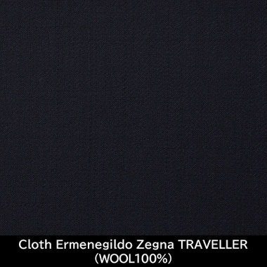 【日本製】【MEN'S】【パターンオーダー】【CLASSICO TAPERED W】【秋冬】スーツ/ネイビー/Cloth Ermenegildo Zegna TROFEO (WOOL100%)