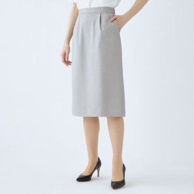 【SL】【年間】セミフレアスカート/グレー/ウォッシャブル