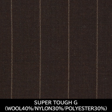【日本製】【WOMEN'S】【パターンオーダー】【RELAX TAPERED】【春夏】スーツ/ブラウン×ストライプ/SUPER TOUGH G (WOOL40% NYLON30% POLYESTER30%)
