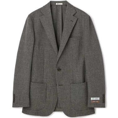 【5DAYS CLOSET】【RBC】【秋冬】TUMUGITO 2釦ジャケット セットアップ対応 /ブラウン×ツイル /ウォッシャブル /パッチポケット