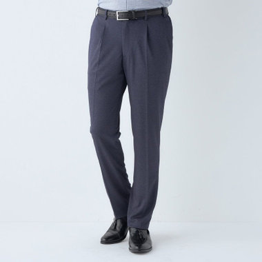 【CLASSICO TAPERED】【春夏】1タックテーパードパンツ/ブラウン/ウエストシャーリング/4S SUSTAINABILITY&ECOLOGY FABRIC/※裾上げ必要