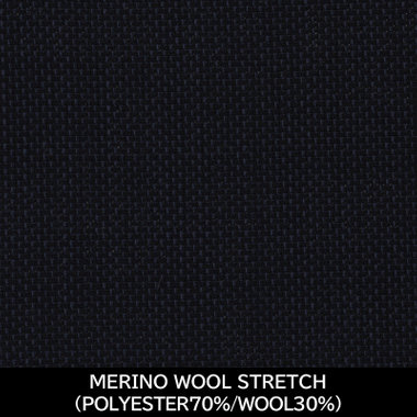 【日本製】【MEN'S】【パターンオーダー】【CLASSICO TAPERED S】【秋冬】スーツ/ネイビー/MERINO WOOL STRETCH (POLYESTER70%/WOOL30%)