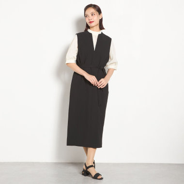 【セットアップ対応】ジャンパースカート/ブラック