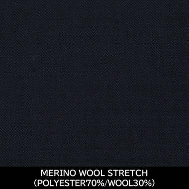 【日本製】【WOMEN'S】【パターンオーダー】【RELAX TAPERED】【秋冬】スーツ/ネイビー×シャドーストライプ/MERINO WOOL STRETCH (POLYESTER70%/WOOL30%)