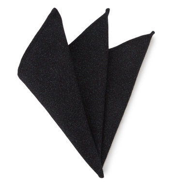 ウールコットンブレンドポケットチーフ/ダークネイビー