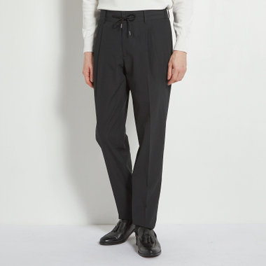 【RBC】【春夏】2タックパンツ/ブラック/ウエストシャーリング仕様/4S AIR/※裾上げ必要