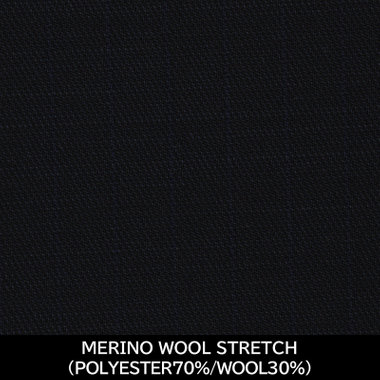 【日本製】【MEN'S】【パターンオーダー】【KSW】【秋冬】スーツ/ネイビー×ストライプ/MERINO WOOL STRETCH (POLYESTER70%/WOOL30%)