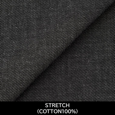 【国内縫製】【パターンオーダー】ワイシャツ/ダークグレー/ストレッチ素材(COTTON100%)