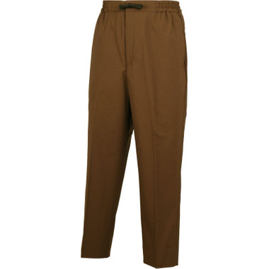 【WEB限定/OUTLET】【RBC】【春夏】ドローコード付きテーパードパンツ/ブラウン/ウエストシャーリング/RIRANCHA/裾上げ済仕様
