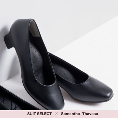 【SUIT SELECT×Samantha Thavasa】究極のパンプス/ブラック/3.5㎝ヒール