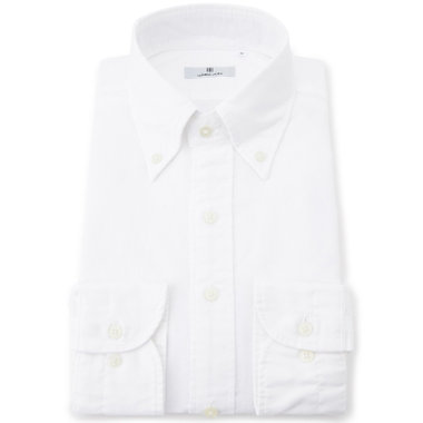 【WEB限定/OUTLET/汚れ・キズ等有】【CLASSICO TAPERED】ボタンダウンドレスワイシャツ/ホワイト
