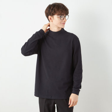 【RBC/長袖】ピーチフェイスモック/ブラック