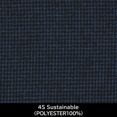 【日本製】【MEN'S】【パターンオーダー】【CLASSICO TAPERED S】【春夏】スーツ/ネイビー×ハウンドトゥース/4S Sustainable (POLYESTER100%)