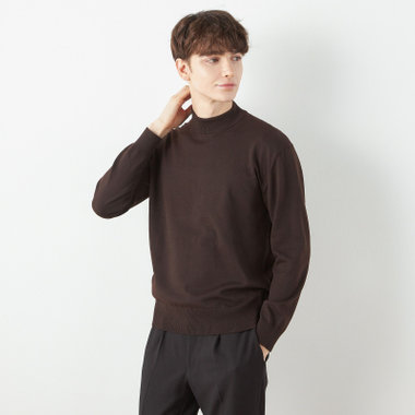 【RBC】BIZ KNIT モックネック/ブラウン