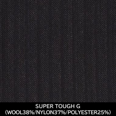 【国内縫製】【MEN'S】【パターンオーダー】【CLASSICO TAPERED W】【秋冬】スーツ/ブルーグレー×ストライプ/SUPER TOUGH G (WOOL38% POLYESTER37% NYLON25%)