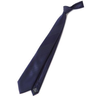 【BLACK LINE】ポリエステルシャドーストライプネクタイ 7.5cm幅/ネイビー/ウォッシャブル