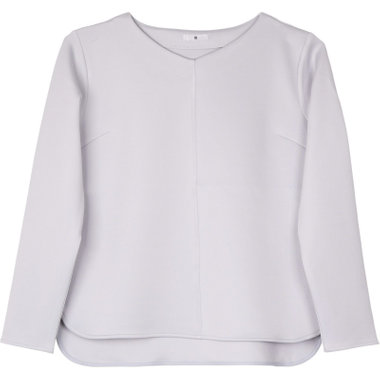 【WEB限定/OUTLET】【SL/長袖】Vネック ストレートプルオーバー/グレー