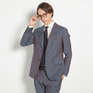 【CLASSICO TAPERED】【春夏】2釦ピークドラペルスーツ 2タック/グレー/MARZOTTO/※裾上げ必要
