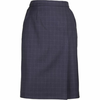 【WEB限定/OUTLET】【SL】【年間】Aラインスカート/ネイビー×ハウンドトゥース+オーバーペン/ストレッチ素材/ウォッシャブル