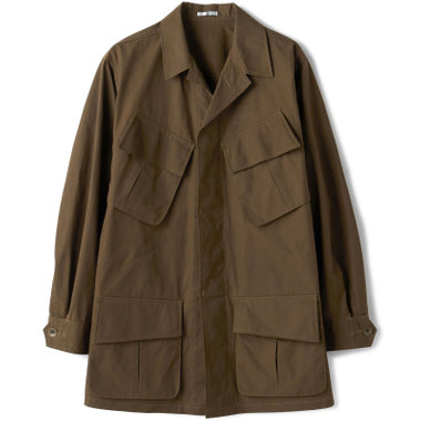  【Take.it.easy】ファティーグジャケット/ブラウン/British millerain cotton100%