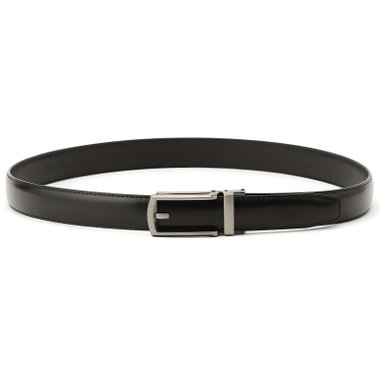 【フリーアジャスト仕様/5mm間隔/32段階】バックルベルト 2.9cm幅/ブラック(ウエスト94cmまで対応)