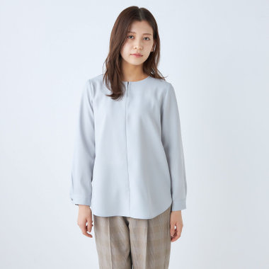  【SL/長袖】クルーネック/ブルー