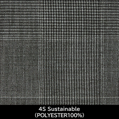【日本製】【MEN'S】【パターンオーダー】【KSW】【春夏】スーツ/グレー×チェック/4S Sustainable (POLYESTER100%)