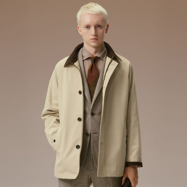 【SL】ショートジャケットコート/ベージュ