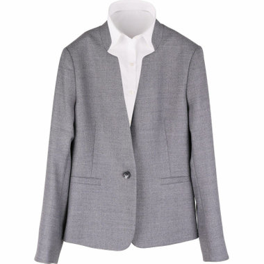 【WEB限定/OUTLET】【発送在庫あり】【SL】【秋冬】ウールブレンドセットアップ1釦ジャケット/グレー×ブッチャー
