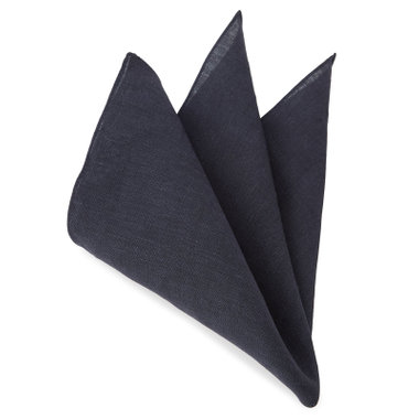 リネンポケットチーフ/ネイビー