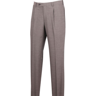 【WEB限定/OUTLET】【CLASSICO TAPERED】【春夏】1タックテーパードパンツ/ブラウン/ウエストムーブ仕様/ウォッシャブル/4S SUSTAINABILITY&ECOLOGY FABRIC/COOL HERTZ