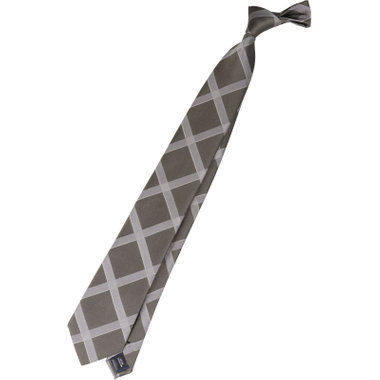 【SILVER LINE】シルクブレンドチェックネクタイ 8.0cm幅/グリーン×グレー