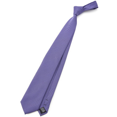 【BLACK LINE】ポリエステルシャドーストライプネクタイ 7.5cm幅/パープル/ウォッシャブル