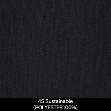 【日本製】【MEN'S】【パターンオーダー】【SKINNY】【春夏】スーツ/ネイビー×シャドーストライプ/4S Sustainable  (POLYESTER100%), 紺濃色, FR